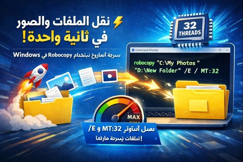 نقل الملفات فثانية وحدة